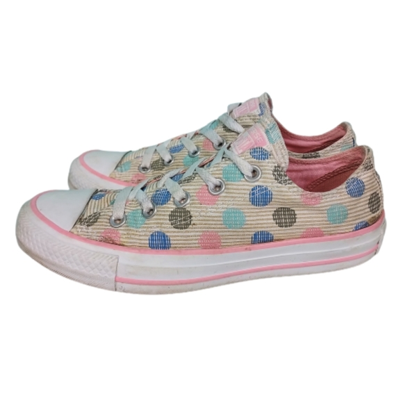 Converse All Stars LT sneakers, women's size 5M, poker dots - Picture 2 of 8